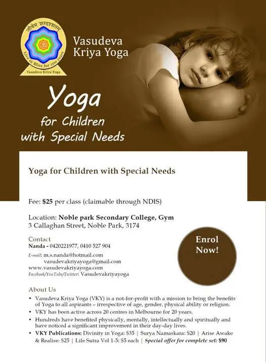 Yoga for Children with Special Needs – Vasudeva Kriya Yoga Mandir